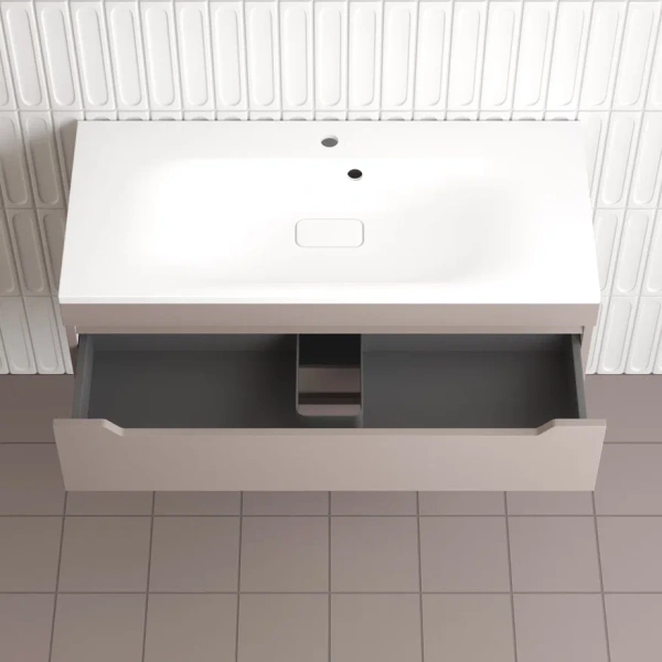 Тумба подвесная Style Line Остин 100 ЛС-00002410 тауп темный фото