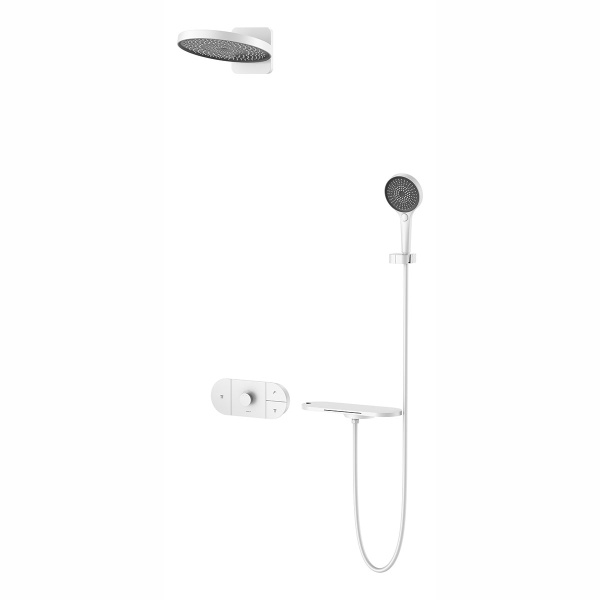 Душевая система скрытого монтажа Vincea Futura VSFW-2F12TMW белая матовая фото