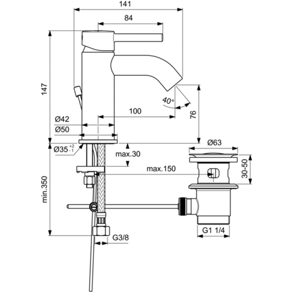 Смеситель для раковины Ideal Standard BC203U5 фото