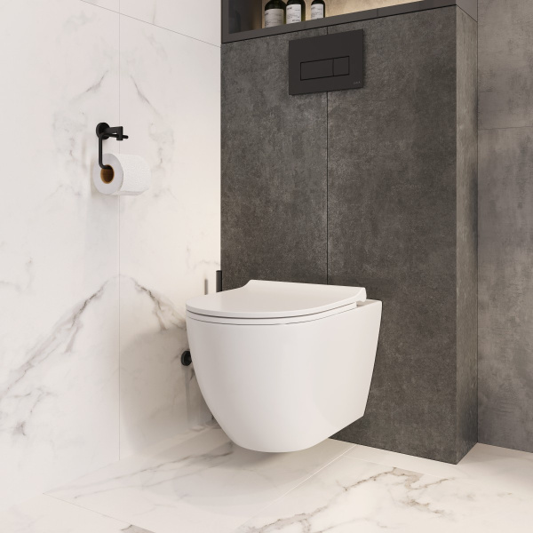 Подвесной унитаз безободковый VitrA Mia Round (Мия Раунд) 7510B003-0075 фото