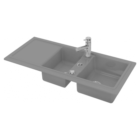 Кухонная мойка Duravit Cassia 7513111600 116x51 серая фото