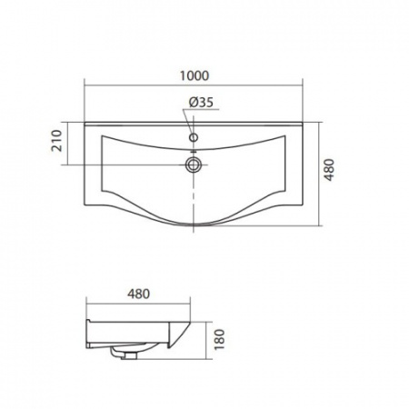Раковина Акватон Беверли 1WH302502 100 см фото