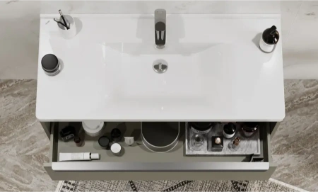 Тумба под раковину Акватон Хоуп 100 1A287401HP9D0 хаки фото