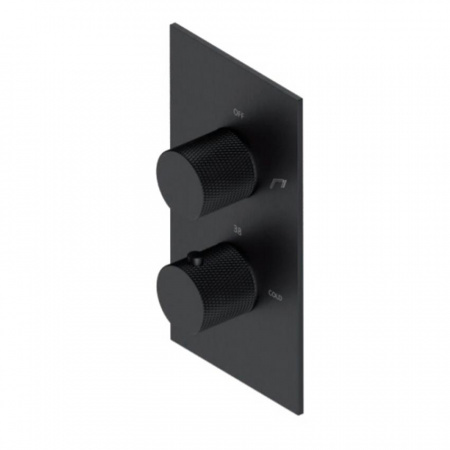 Термостатический смеситель для ванны и душа Omnires Contour CT8036AT антрацит фото