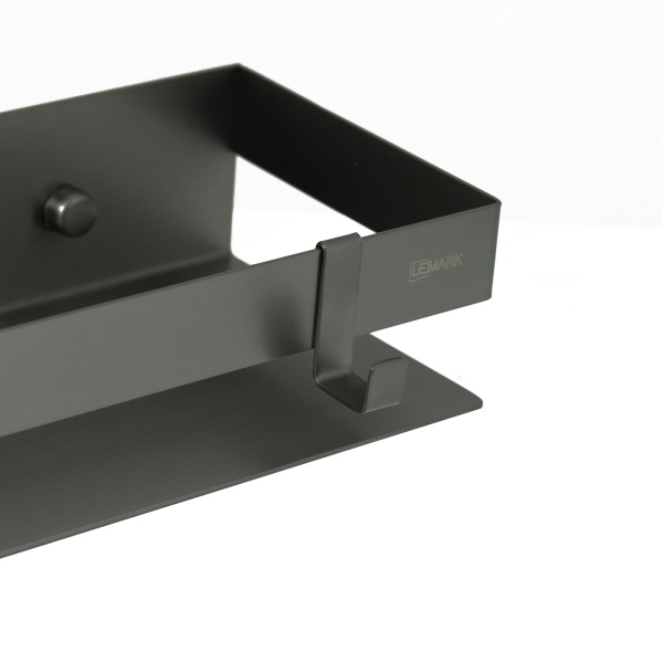 Металлическая полка Lemark Shelf Line 9776054 графит фото