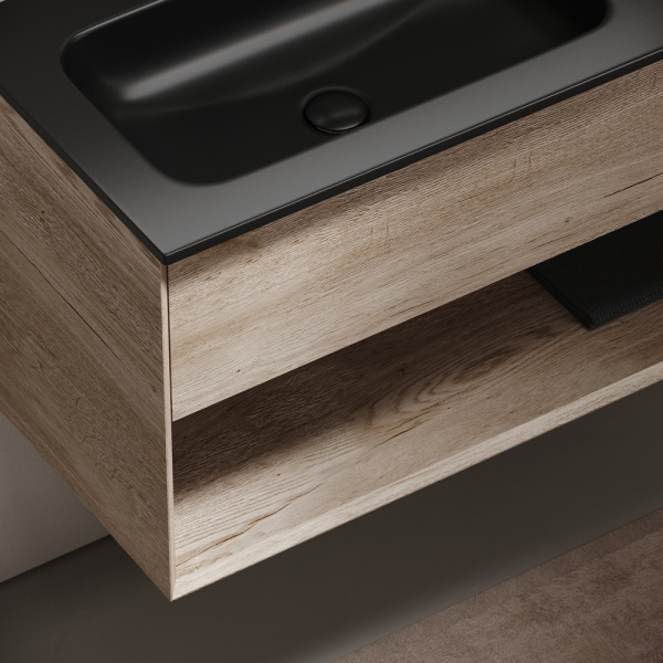 Тумба под раковину Sancos Marmi 1.0 MR1.0100LEG дуб галифакс натуральный фото