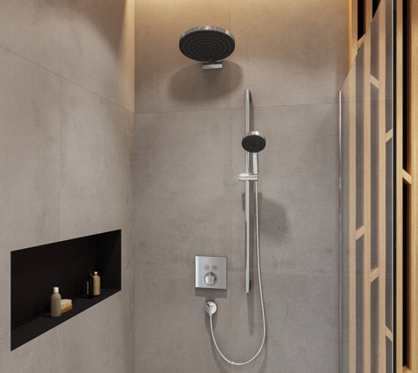 Верхний душ Hansgrohe Pulsify S 24140000 хром, 1 режим струи фото