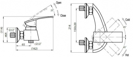 Смеситель для душа Cezares Turbolenza TURBOLENZA-D-01 фото