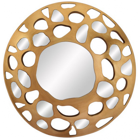 Зеркало в раме Art-Zerkalo Grotto MH2166GL 91х91 фото