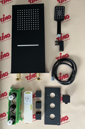 Душевая система скрытого монтажа Timo Petruma SX-5039/03SM Черный фото