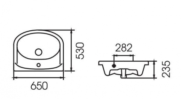 Раковина Style Line Эрика-65 ЛС-00000141 фото