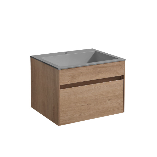 Тумба под раковину Vincea Chiara VMC-2C600NO N.Oak 60 см фото