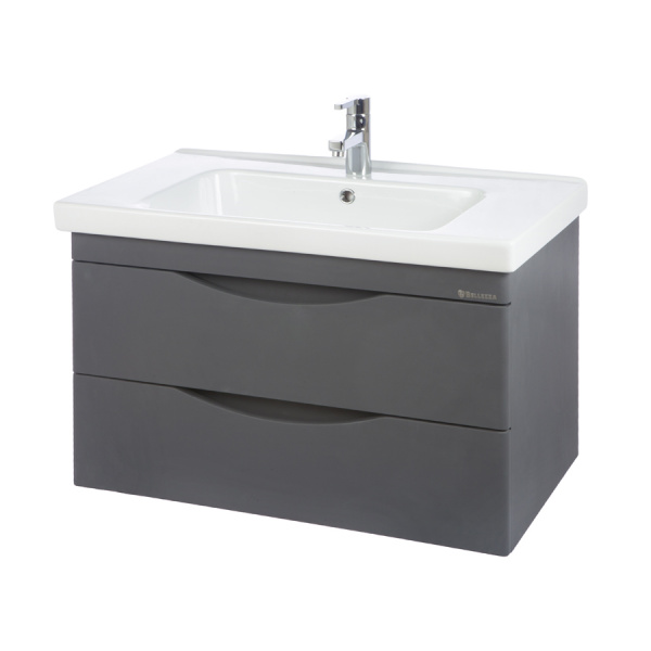 Тумба под раковину Bellezza Санриса-80 серебро фото