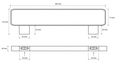 Полотенцедержатель Bemeta Nero 135004080 фото