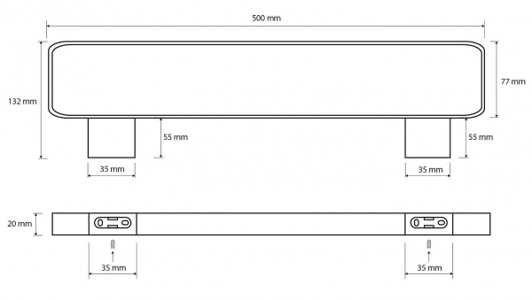 Полотенцедержатель Bemeta Nero 135004080 фото
