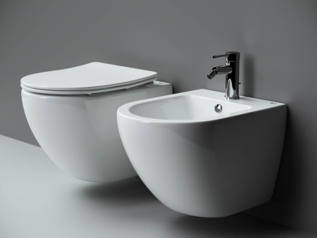 Унитаз подвесной безободковый Ceramica Nova Metropol CN4002 с сиденьем Soft Close фото