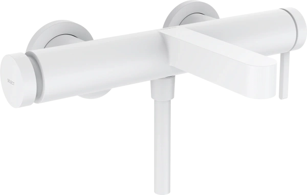 Смеситель для ванны с душем Hansgrohe Finoris 76420700 белый матовый фото