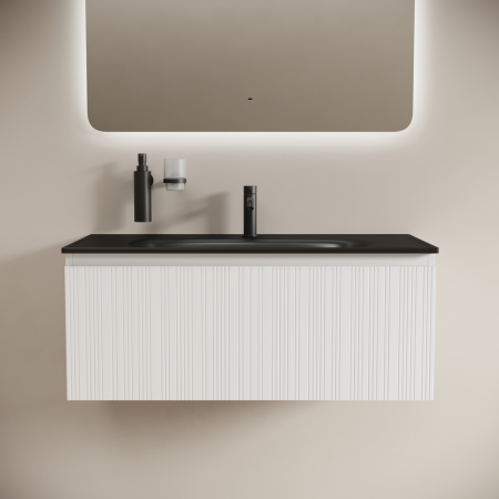 Тумба под раковину Sancos Code CD100W белая фото