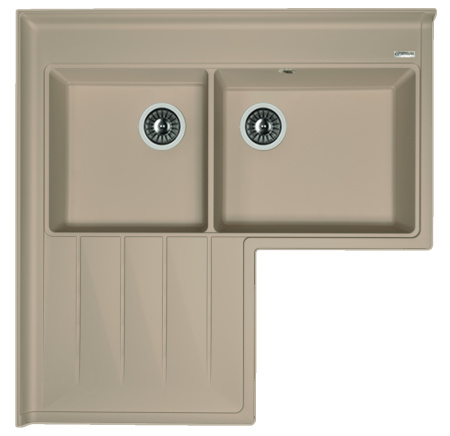 Кухонная мойка АДРИЯ Florentina 20.380.L0960 песочный фото