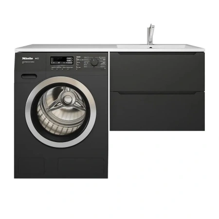 Тумба под стиральную машину Uperwood Tanos 120 TTanosVM60B черная матовая фото