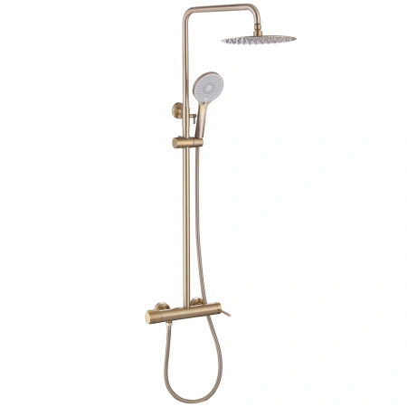 Душевая система (стойка) Abber Emotion AF8816G матовое золото фото