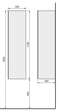Пенал подвесной Jorno Steal Ste.04.115/P/Da фото