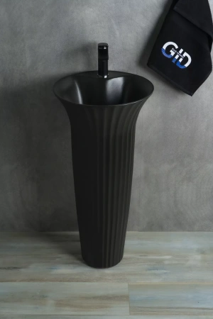 Напольная раковина Gid Nb132bg черный графит фото