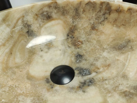 Накладная раковина из оникса Indo Bowl Yellow Medium TinLip BO-00500 фото