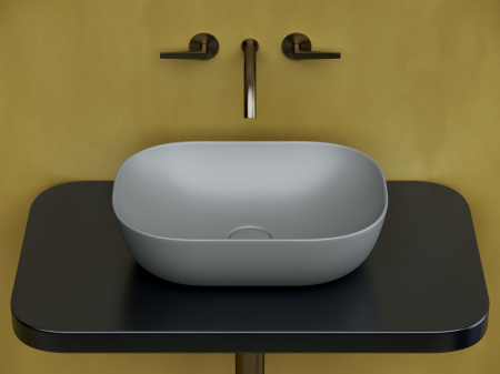 Накладная раковина Ceramica Nova Element CN6009MH 45x32 антрацит матовый фото