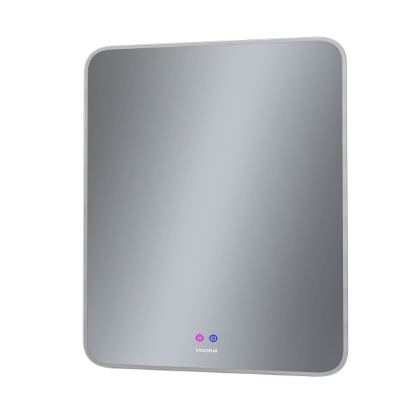 Зеркало с сенсорным выключателем и подогревом Grossman ELEGANS-норма 177080 70x80 фото