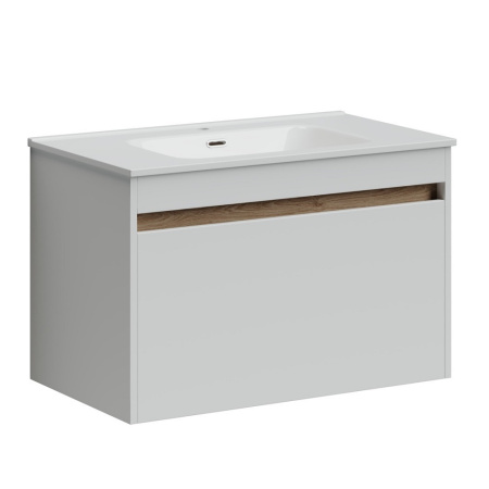 Тумба под раковину Sancos Smart SM80W белый глянец фото