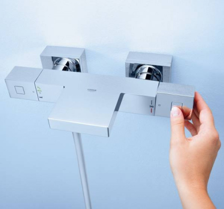 Термостатический Смеситель для ванны с душем Grohe Grohtherm Cube 34497000 фото