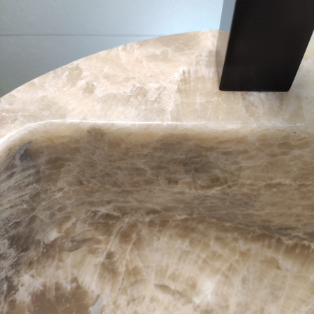 Раковина напольная из оникса Grey ON-01345 (40*40*90) фото