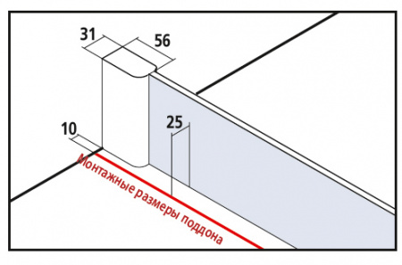 Душевая дверь Kermi Pasa XP PX 1TR 09018VAK 90x185 фото