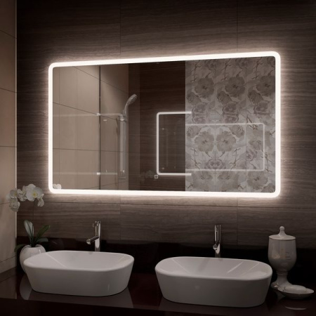 Зеркало Comforty Лотос-120 LED-подсветка, бесконтактный сенсор 00-00013494CF 120x70 фото