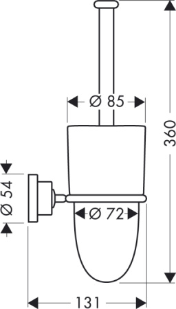 Ершик для унитаза подвесной Axor Citterio 41735000 фото