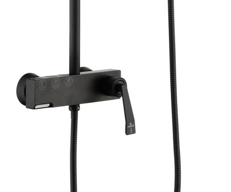 Душевая система (стойка) Kaiser Strike 09182-2 черная фото