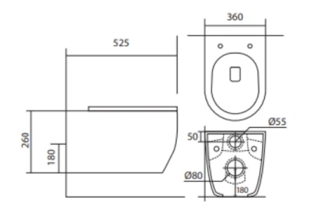 Унитаз подвесной Aquatek Европа Унитаз AQ1106L-00 с сиденьем фото