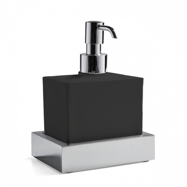 Настенный дозатор для жидкого мыла 3SC SK 3.0 SK01DSL.NO черный матовый фото