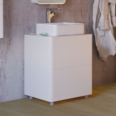 Тумба под раковину Raval Pure 65 Pur.01.65/N/W фото