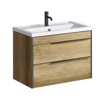 Тумба с раковиной Aqwella Фарго FRG0108DB 80 см фото