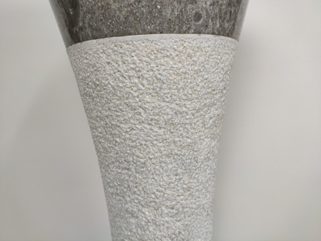 Напольная раковина из мрамора Indo Pedestal Cream/Greey MN-390 фото