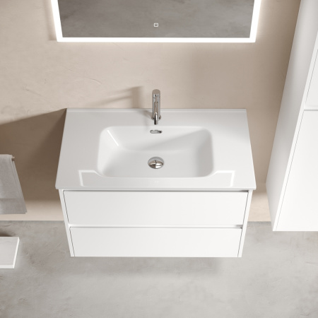 Тумба под раковину Sancos Libra LB80W белая фото