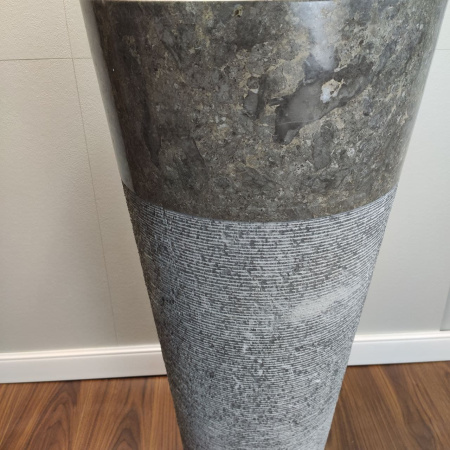 Раковина напольная из мрамора Grey MN-01349 (40*40*90) фото