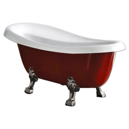 Акриловая ванна BelBagno BB04-ROS-CRM 170х80,5 на ножках фото