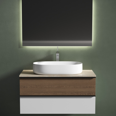 Столешница с отверстием под смеситель Sancos TT100A2X 100 см, kreman фото