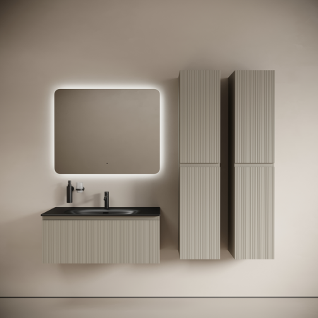 Тумба под раковину Sancos Code CD100GP серая платина фото