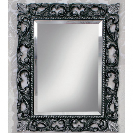 Зеркало Cezares 620/A 95х75 nero/argento фото