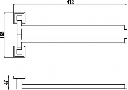 Полотенцедержатель Savol 95 S-009502 фото