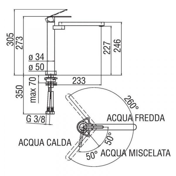 Смеситель для кухни Nobili Nilo (CU92913CR) фото